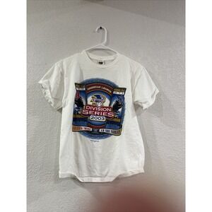 Vintage Minnesota Twins/NY 2003 MLB Division Series Kids Size Medium T Shirt